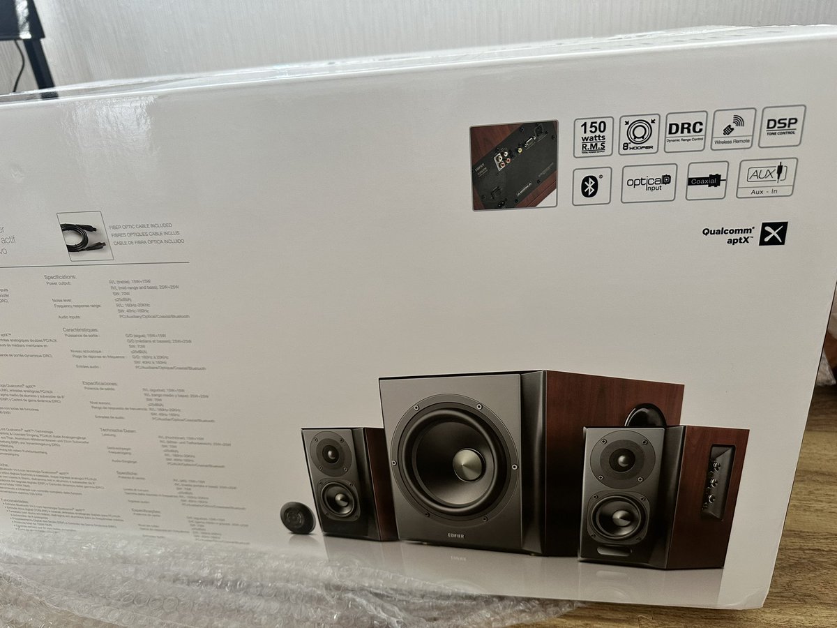 新しいおもちゃ^_^

アンプ内蔵EDIFIER R350DB