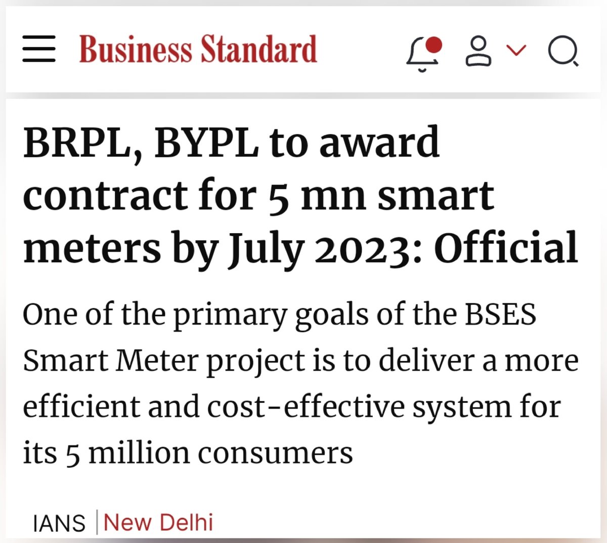 BSES is gearing up for an exponential digital transformation with the phased rollout of its mega smart meter project, which will transform the discom into India's first completely digital utility. Starting in the September-December 2023 quarter, BSES will begin the on-ground…