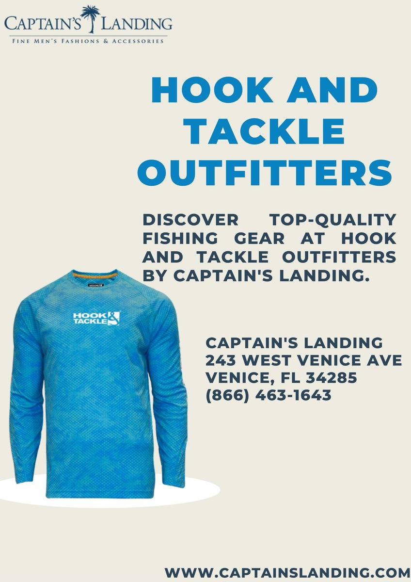 Experience the thrill of outdoor adventures with Hook and Tackle Outfitters by Captain's Landing. captainslanding.com/hook-and-tackl… #WWERaw #captainslanding #captainslandingclothing #bamboocayshirts #kahalacargoshorts #BambooCayHawaiianShirt #HookAndTackleShirts #EmbroideredShirts