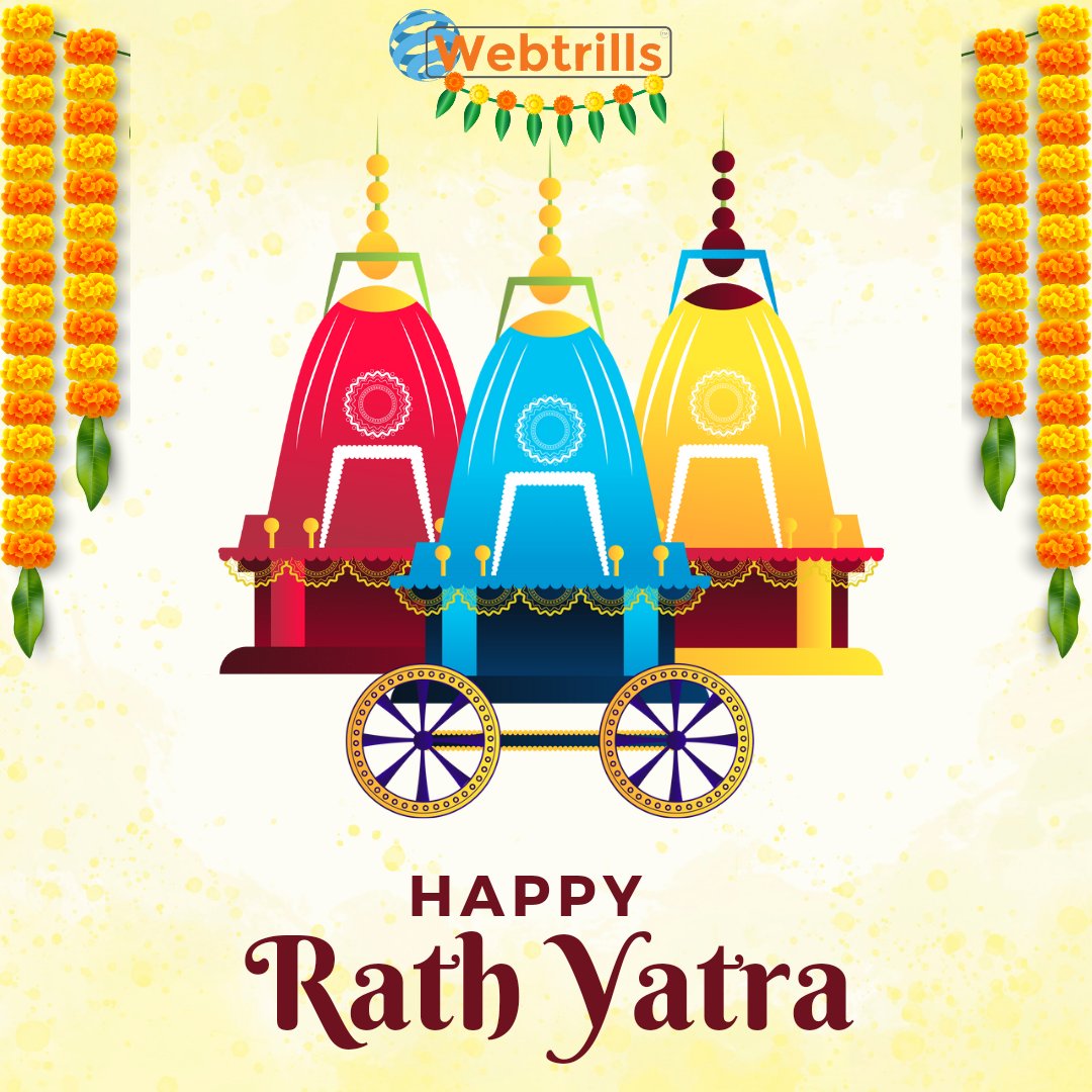 Happy Rath Yatra 
.
'Transforming Visions into Reality: Empowering Businesses through Custom Software Solutions.'
+ 1.202.421-5747
webtrills.in
.
#webtrills #rathyatra #jagannath #lordjagannath #rathyatra2023 #devotion #faith #HappyRathYatra #contactus