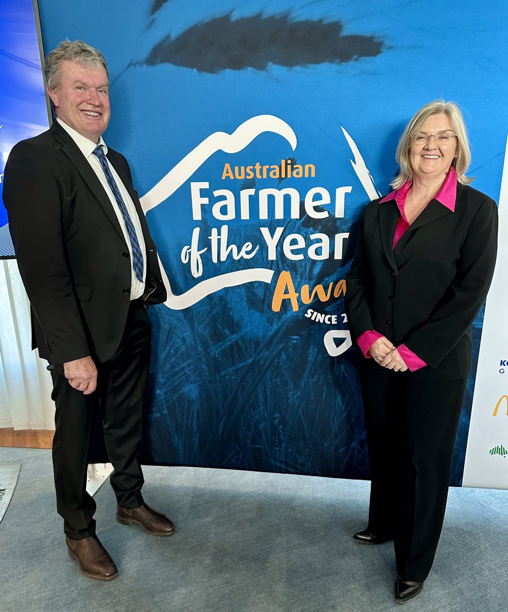 Congratulations to Andrew and Tess Herbert of mixed farming enterprise Gundamain Pastoral of Eugowra, NSW, Farmers of the Year for 2023 #ausfarmerawards