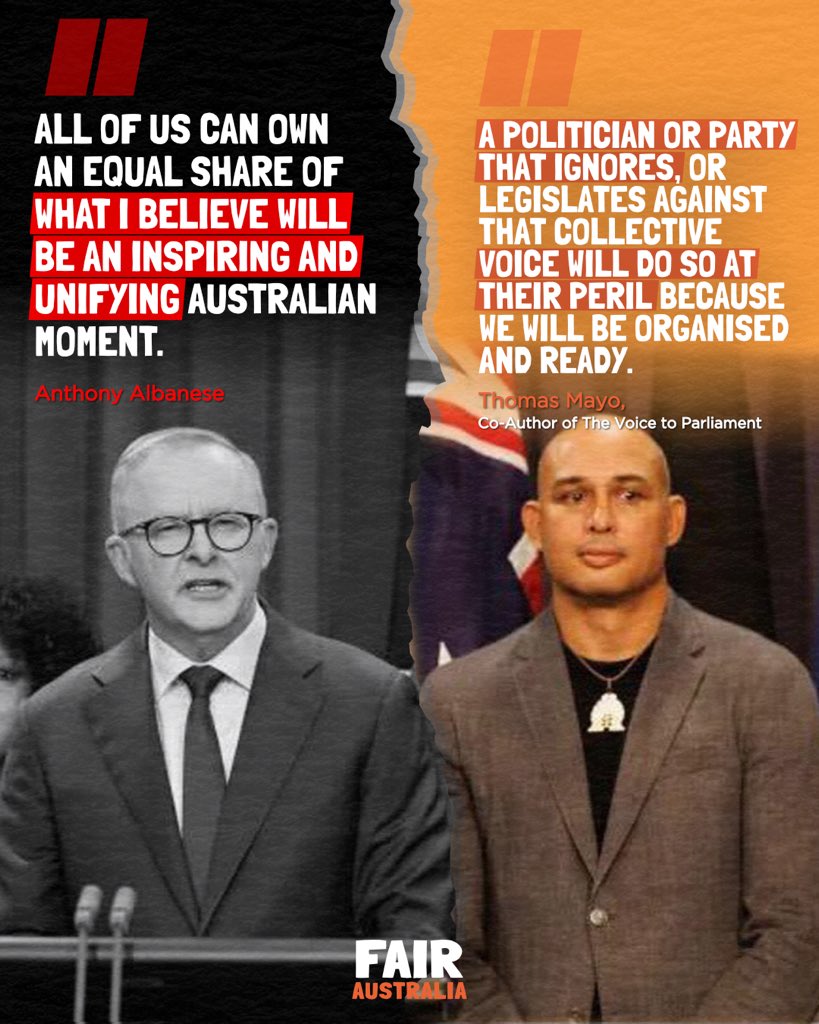 Thomas Mayo, Co-Author of The Voice to Parliament book, is revealing all the details that Anthony Albanese won't...

#VoteNoAustralia