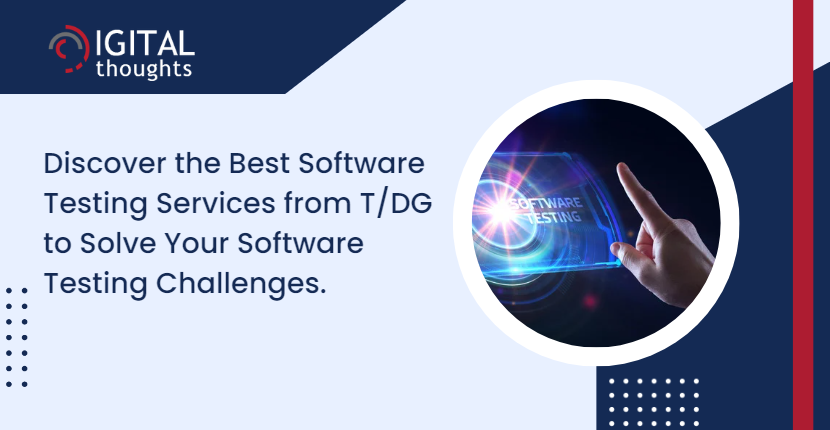 The Software Testing Services offered by The Digital Group help businesses evaluate web and mobile apps accurately and thoroughly. lnkd.in/dWB7RQST #testingservices #apptesting #automation #softwaretesting #softwaretestingautomation #softwaretestingservice #testing #trends