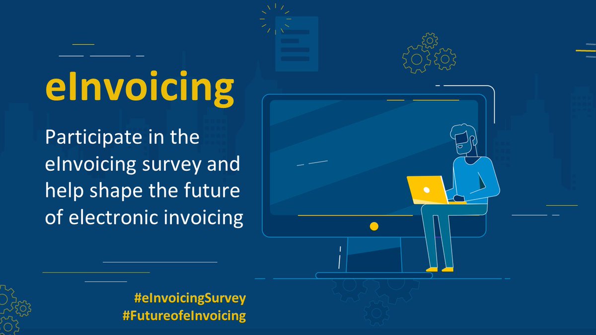 🙋‍♂️ Join the conversation and #HaveYourSay about electronic invoicing! 📲
👩‍💻 Fill in the eInvoicing survey and help shape the #FutureofeInvoicing now👉 europa.eu/!8frYV7

#eInvoicingSurvey  #SMEs #B2G #B2B