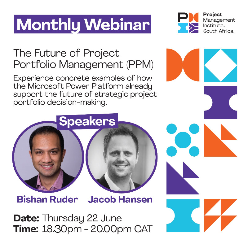 Join us today for another edition of the Monthly Webinar.

Register here: lnkd.in/gV4X4kMR

#PPM #PMI #pminstitute #projectmanagement #projectmanagers #webinar
