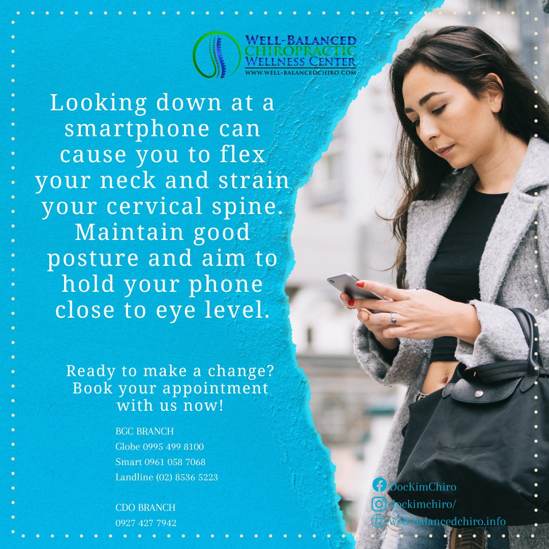DrKimKhauv's tweet image. Did you know that a healthy spine can improve your overall well-being? 

Book an appointment now:
☎️: (02) 8536 5223
📞:  BGC:  0995 499 8100 (Globe) | 0961 058 7068 (Smart) 
          CDO: 0927 427 7942 (Globe)

#SpineWellness #SelfCare