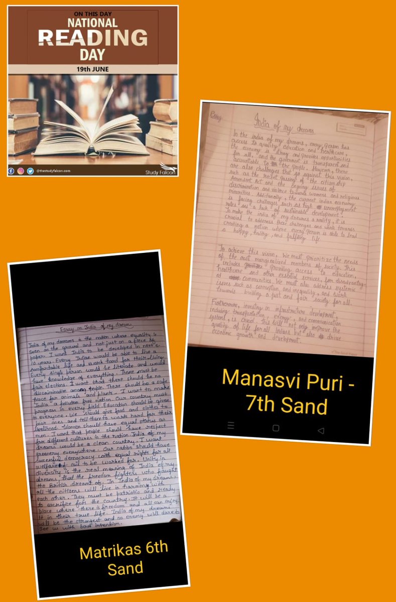 On the occasion of National Reading Day (19th June), a few students of class VI and VII participated in the Essay Writing Competition and Speed Reading Competition. 
#salvationtreeschool #circletime #teacherstudent #teacherstudentconversation #teacherstudenttalk #vacations