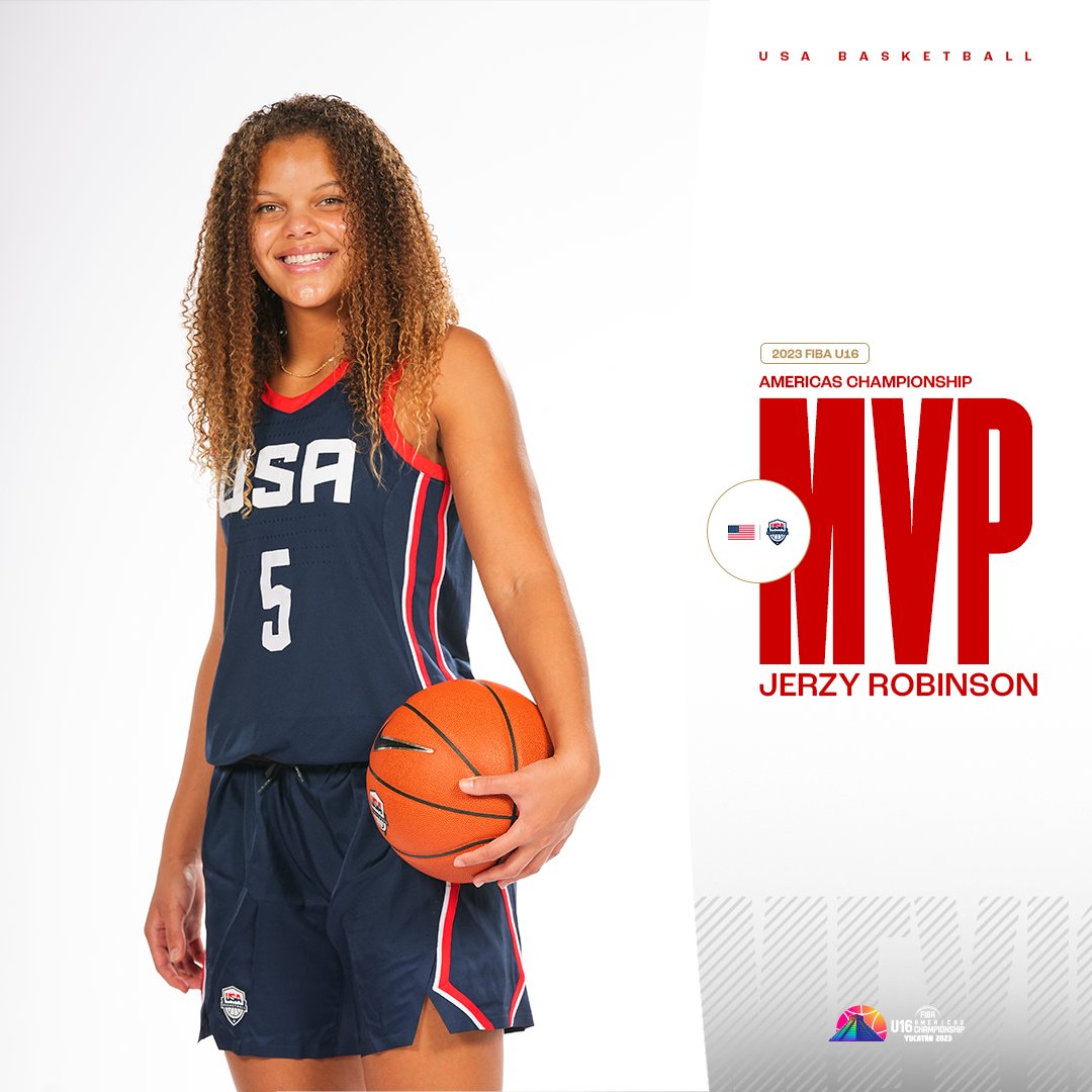 USABJNT (@usabjnt) on Twitter photo Congrats <a href="/JerzyRobinson/">Jerzy Robinson</a>, the 2023 #FIBAU16Americas Most Valuable Player ๐
โก๏ธ 17.3 PPG
โก๏ธ 10.2 RPG
๐บ๐ธ #USABWU16 Congrats <a href="/JerzyRobinson/">Jerzy Robinson</a>, the 2023 #FIBAU16Americas Most Valuable Player ๐
โก๏ธ 17.3 PPG
โก๏ธ 10.2 RPG
๐บ๐ธ #USABWU16