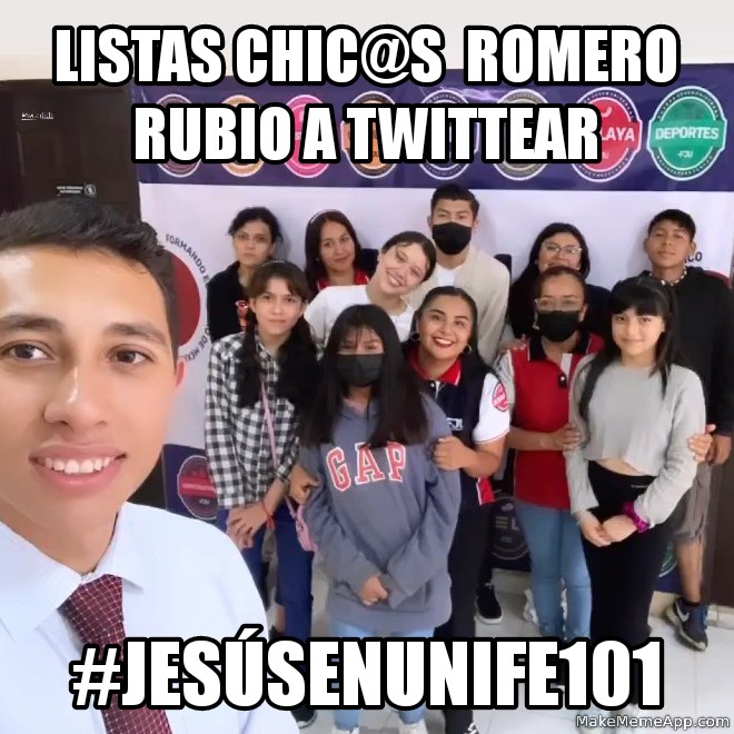 ROXANAA63267807's tweet photo. A  ver el capítulo de HOOY 
#JesusEnUNIFE101
@dani_aridai @FranRamS10 @UnifeMx @Uniferaptor_bot @berikarmz @YassBell03 @yanizsanchez29 @NoeLopezmartin5 @zaigj15 https://t.co/DuIiWm8dKc