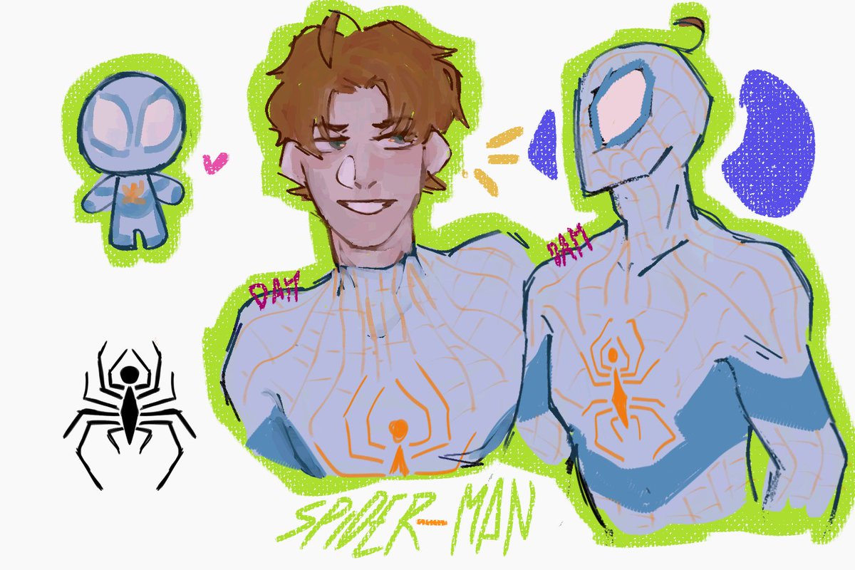 En mi cabeza quedaba mejor 🐥
#Spiderman #latinhetalia #martinhernandez