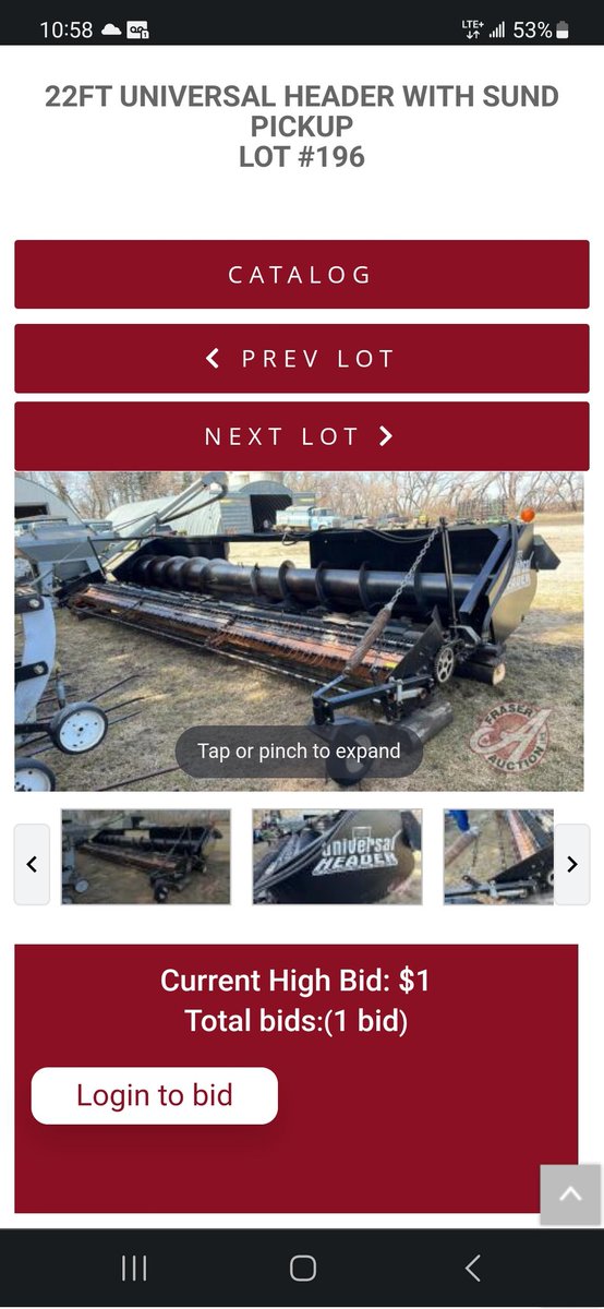 Neighbour's Auction sale is this Thursday June 22nd. Line of #ediblebean equipment, #tillage, #seeding, #tractors, #combine and much more. Check out fraserauction.com Portland Farm Portage la Prairie. #auction #farm #AgTwitter
