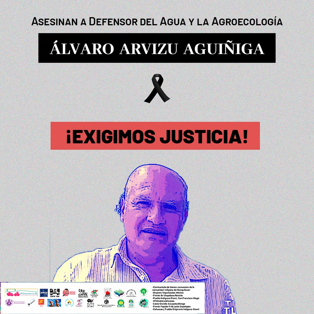 CDHZL's tweet photo. #AcciónUrgente

ASESINAN A #ALVAROARVIZU #Defensor del #Agua en #Edomex 🇲🇽 #México

#Retwuit para que las autoridades correspondientes actúen de forma diligente para que haya #Justicia

@lopezobrador_
@LuisaAlcalde
@alfredodelmazo
@CODHEM
@FiscaliaEdomex https://t.co/wrGSbMj5bQ