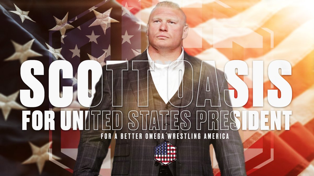 #BREAKINGNEWS! OWA Chairman Scott Oasis has announced in front of his hometown of Baltimore, Maryland that he will be entering as a candidate elect for the Presidency of the United States of America!

#OmegaWrestlingAmerica