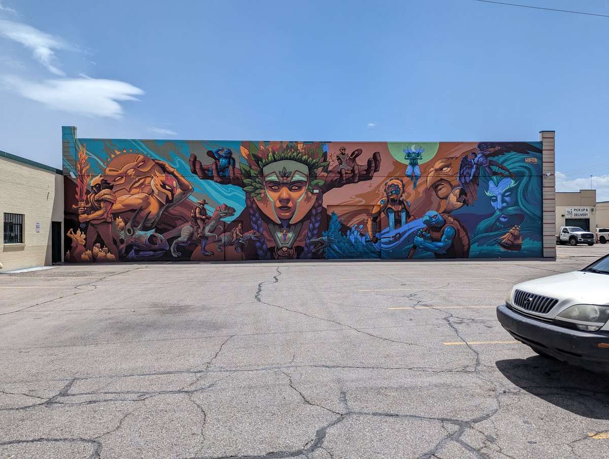 fiona_sinead's tweet photo. Did a mural tour of South SLC today on scooters. Such amazing artists out there! If anyone sees me in the next 72 hours... We don't have to talk about the sunburn 😳🫣 #SLC #southSLC #muralfest #murals #scooters https://t.co/KLGk2ygue4