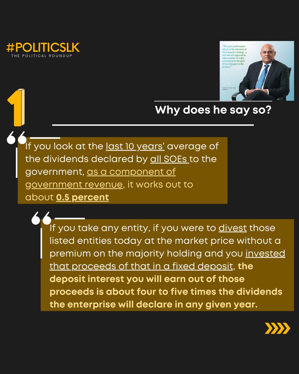 hashpoliticslk's tweet image. Don’t worry, we have summarized it to 4 key points! 

#stateownedenterprises #SOEreforms #Reformnow #Srilanka #Politicslk