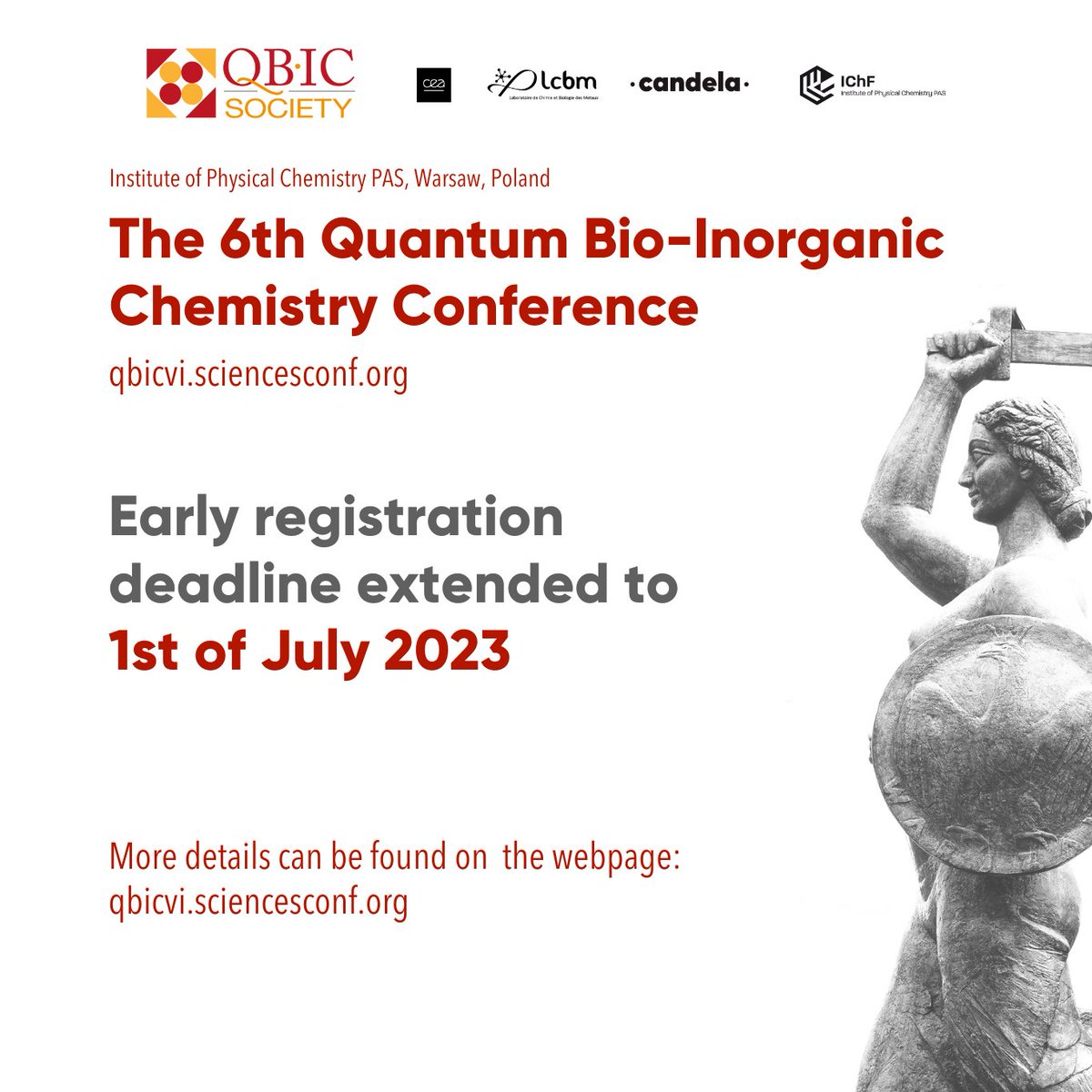 Adam Kubas (@adkubas) on Twitter photo QBIC VI schedule is online:
qbicvi.sciencesconf.org/resource/page/…
Early bird registration has been extended to July 1st!
We also work with RSC to have a thematic issue (TBA)
#QBIC #compchem #inorgchem
<a href="/QBICSoc/">Quantum Bio-Inorganic Chemistry Society</a> <a href="/RagnarBj/">Ragnar Bjornsson</a> @vera_krewald <a href="/D_A_Pantazis/">Dimitrios A. Pantazis</a> @Marcel_Swart <a href="/nuno_bandeira/">Nuno A. G. Bandeira</a> <a href="/Joanna_Kargul/">Joanna Kargul</a> QBIC VI schedule is online:
qbicvi.sciencesconf.org/resource/page/…
Early bird registration has been extended to July 1st!
We also work with RSC to have a thematic issue (TBA)
#QBIC #compchem #inorgchem
<a href="/QBICSoc/">Quantum Bio-Inorganic Chemistry Society</a> <a href="/RagnarBj/">Ragnar Bjornsson</a> @vera_krewald <a href="/D_A_Pantazis/">Dimitrios A. Pantazis</a> @Marcel_Swart <a href="/nuno_bandeira/">Nuno A. G. Bandeira</a> <a href="/Joanna_Kargul/">Joanna Kargul</a>