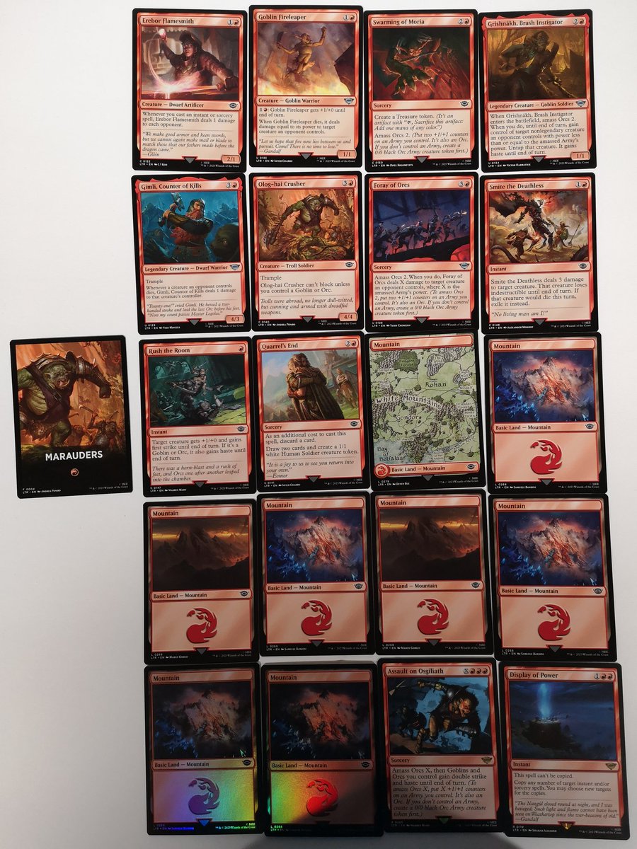 TheBeardedPen's tweet photo. Day 19, and I wouldn't be doing my due diligence to this set if I didn't check out the Jumpstart boosters too! Should be interesting to see what kinds of combos they've picked out for LOTR, and to mash 'em up with some of the others! https://t.co/2c6Lp3V8Co