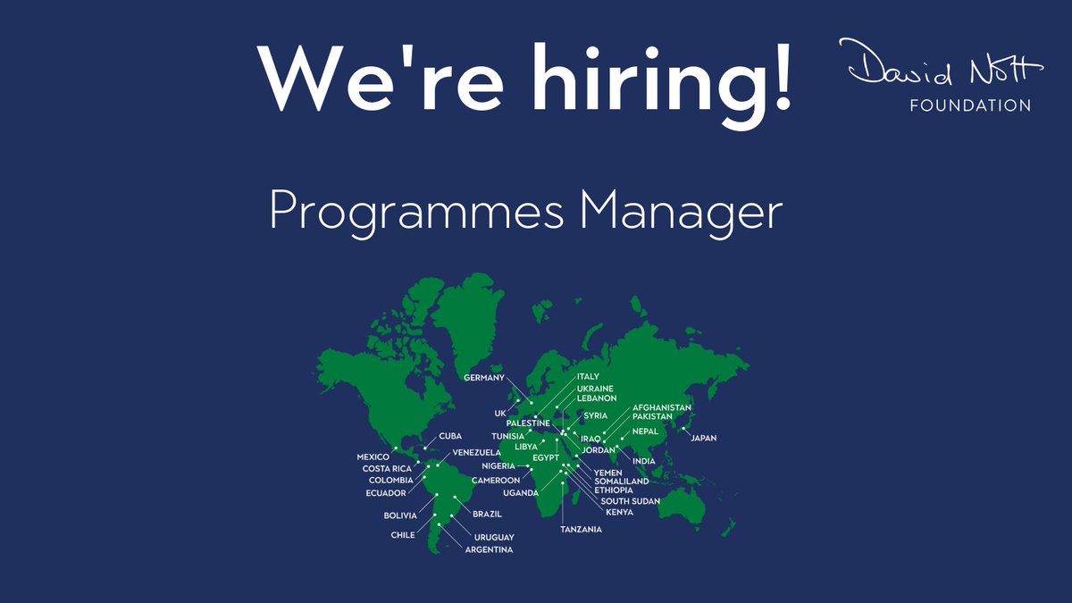 NottFoundation's tweet photo. Are you experienced in international operations and keen to make a difference in the charity sector? 

Check out our exciting Programmes Manager role and help us train doctors in countries affected by conflict and catastrophe. 

To apply  🌍👉: https://t.co/hrKmAL5nwR https://t.co/TfiBeAI5vt