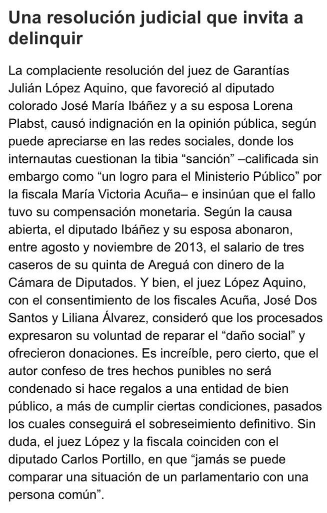 scott123455a's tweet photo. @InformatePy1 Muchos favores políticos  debe este juez Julian Lopez https://t.co/oVz7lBuGyf