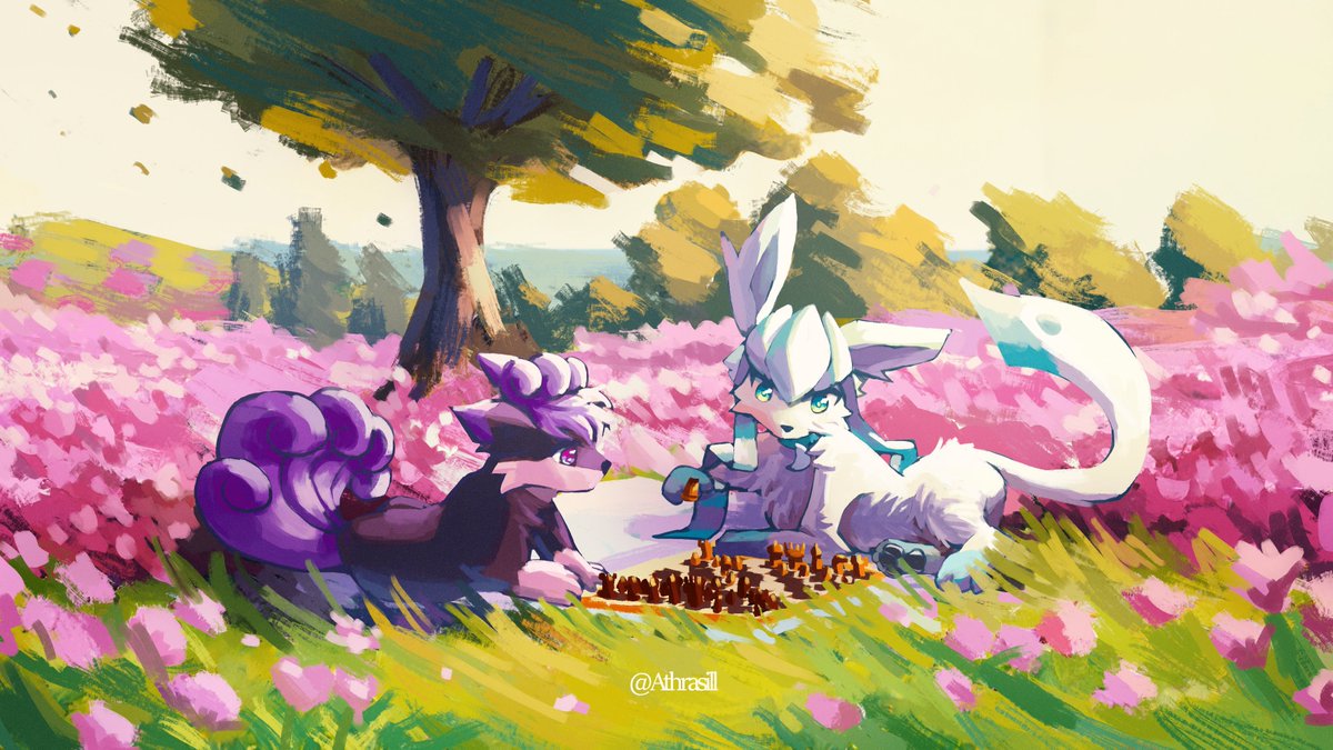 Fullbody for <a href="/isolameow/">isola</a>
Flowers are hard. And chessboards.