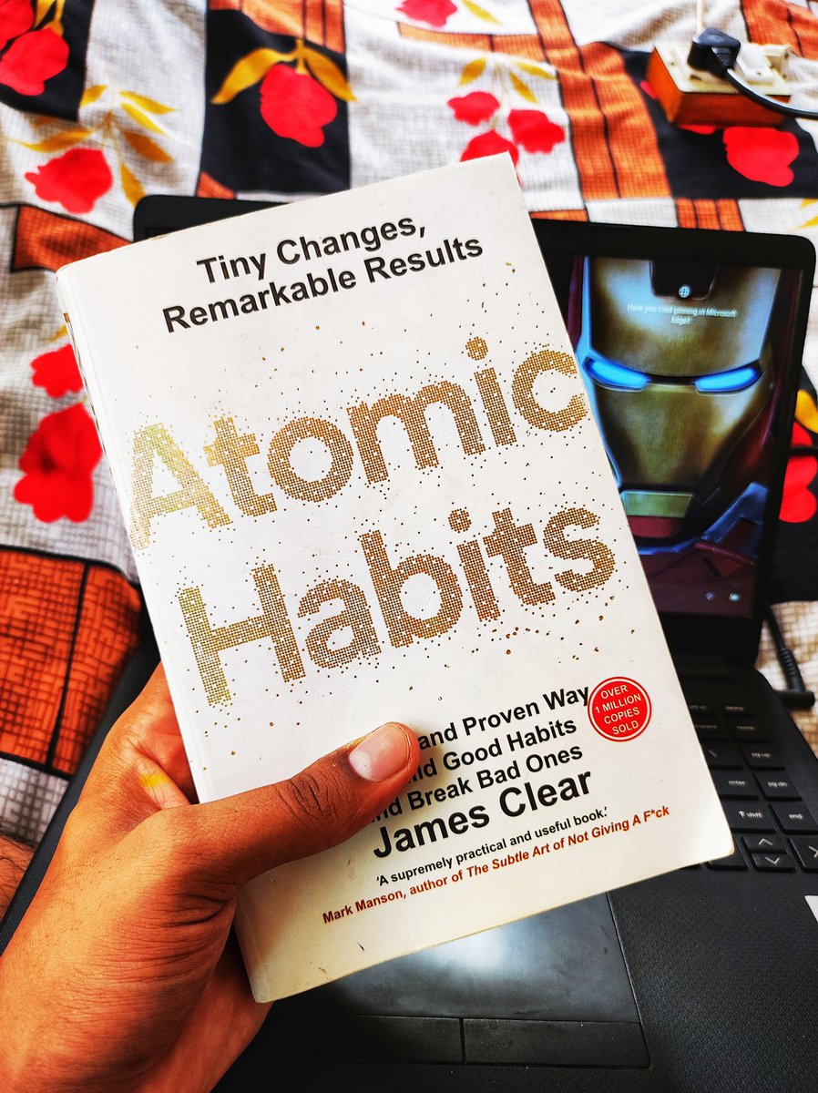 I just Completed Atomic Habits Book.
Rating : 5/5
Atomic Habits is a must-read for anyone looking to build new habits, break bad ones, and unlock their full potential. With its powerful concepts, practical strategies, and relatable stories. Also ideas and techniques are amazing.