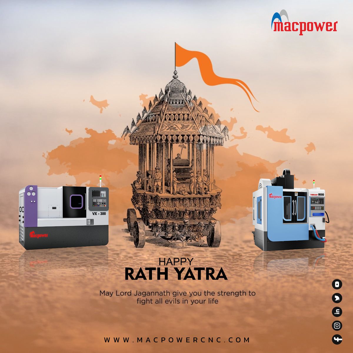 May Lord Jagannath give you the strength to fight all evils in your life...!!! Happy Rath Yatra...!!!
#gujarat #machine #VMC #MACHINETOOLS #indiamart #tooling #cnc #technology #macpower