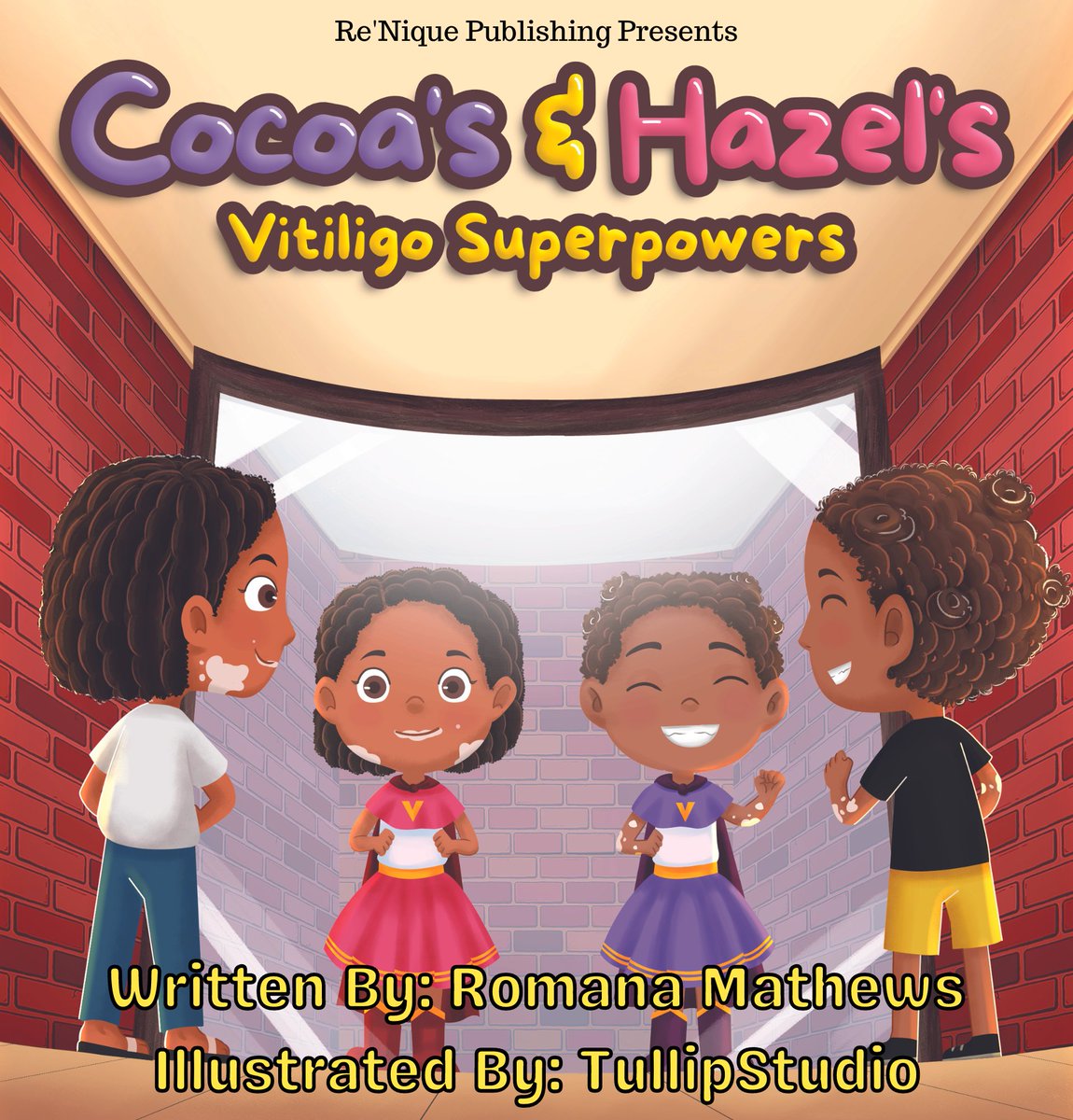 Have you read Cocoa's & Hazel's Vitiligo Superpowers? reniquepublishing.com/#kid-zone #childrensbook #vitiligo #authorscommunity #writingcommunity #bookboost #bookrecommendations #BlackGirlsRock #BlackGirlMagic #blackauthors #blacktwitter.