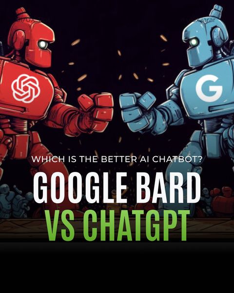 JararMalik's tweet photo. ChatGPT vs. Bard: Which AI chatbot is better for you?
-
Follow me for your dose of design tips and resources
-
#chatgpt #bard #ai #chatbot #artificialintelligence #languagemodel #AIforUX #AIAssistant #UXDesignersUnite #DesignRevolution #InnovationInspiration https://t.co/SqCP0K7BvH