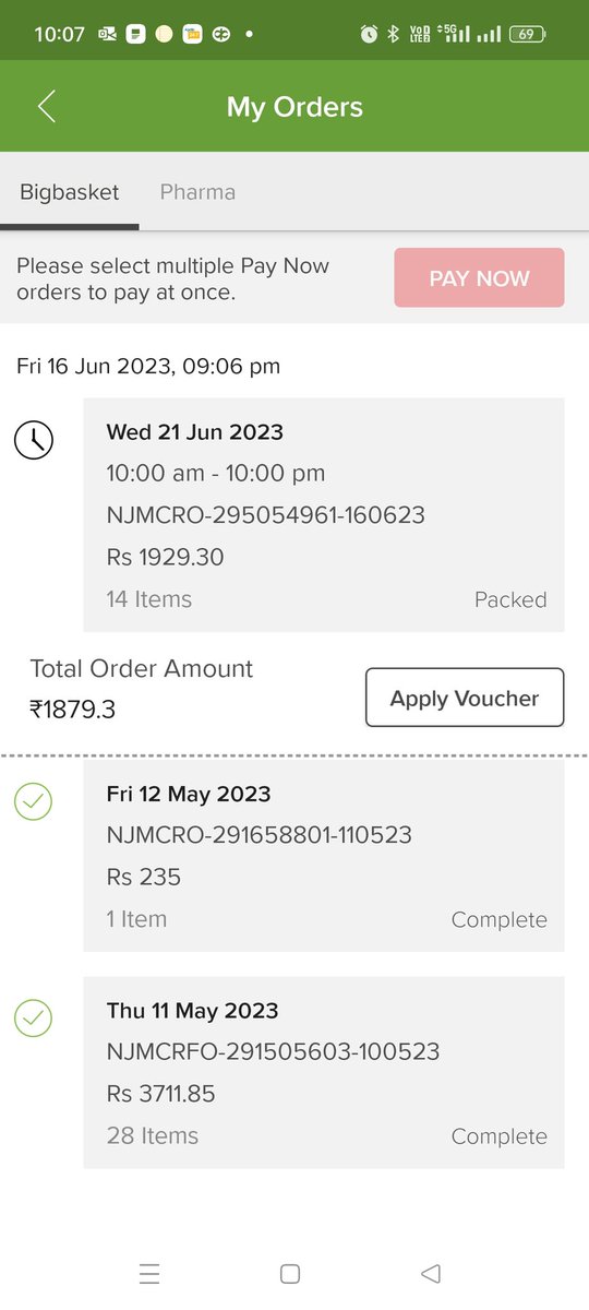 satvishTwit's tweet photo. @bigbasket_com @GPTW_India New Delivery date... https://t.co/8xy0yOnlMu