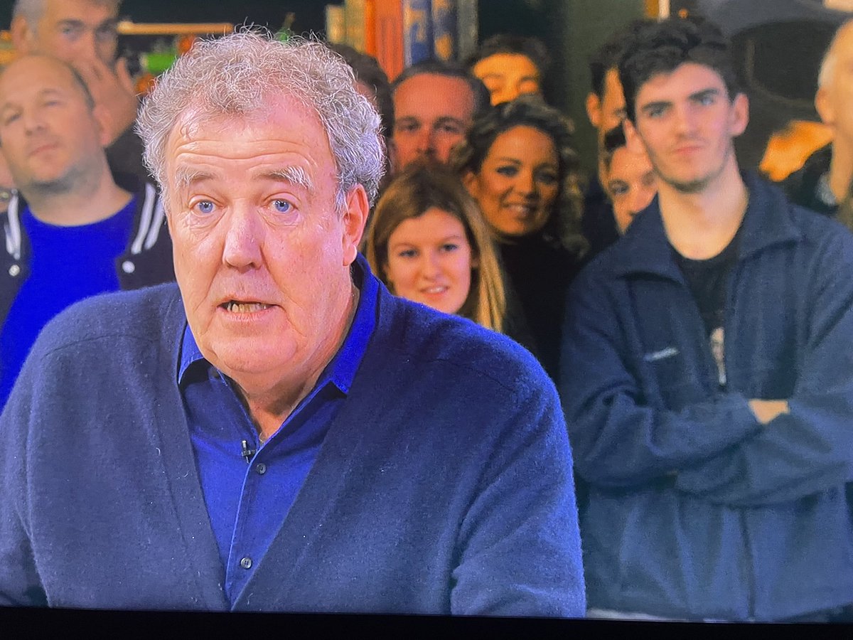 Peter_J_Foster's tweet photo. Anyone know who the tall lad is wearing the blue fleece in the audience of #TheGrandTour season 3 episode 9 not sure if he’s an actor 🤔🎥🎬 https://t.co/md8mRDD7nb