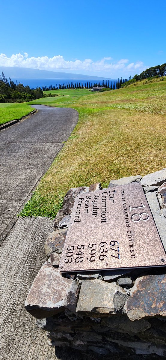 GoonerMaui's tweet photo. Chased the ball around a different course today
โณ๏ธ๐โโ๏ธ
Been a while since me, Silky & (Shoeless) Joe played the
#PlantationCourse
#Kapalua
It's actually the closest course to my home, but can be intimidating.
Guess that's why it's the #PGATour
#TournamentOfChampions
course. ๐ https://t.co/rdB8FNqnOg