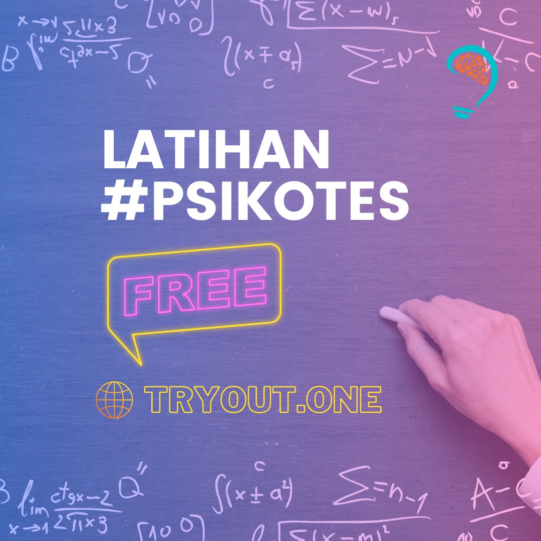 PusatCPNSBUMN's tweet photo. Buat belajar seputar #psikotes, latihan psikotes online.
Coba di website https://t.co/Wu67D333fj
.
#latihanpsikotes #psikotesonline #soalpsikotes #deretangka #numerik #logika #bumn #cpns #bumn2023 #seleksicpns #karir #kerja
.
Kerjakan di 💯👇
https://t.co/RUW0O6tuun https://t.co/QCq5ZUhGsi