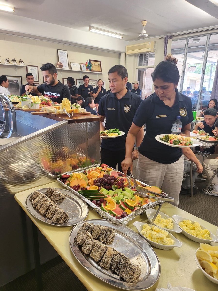 ICAEAustralia's tweet photo. tudying at ICAE is not just about learning, it's also about tasting? Today we're hosting a buffet session exclusively prepared by our brilliant Cert III Commercial Cookery students.  It's FREE for all ICAE students. Yes, free lunch isn't just a saying here, it's our tradition! https://t.co/EKLNpxPlja