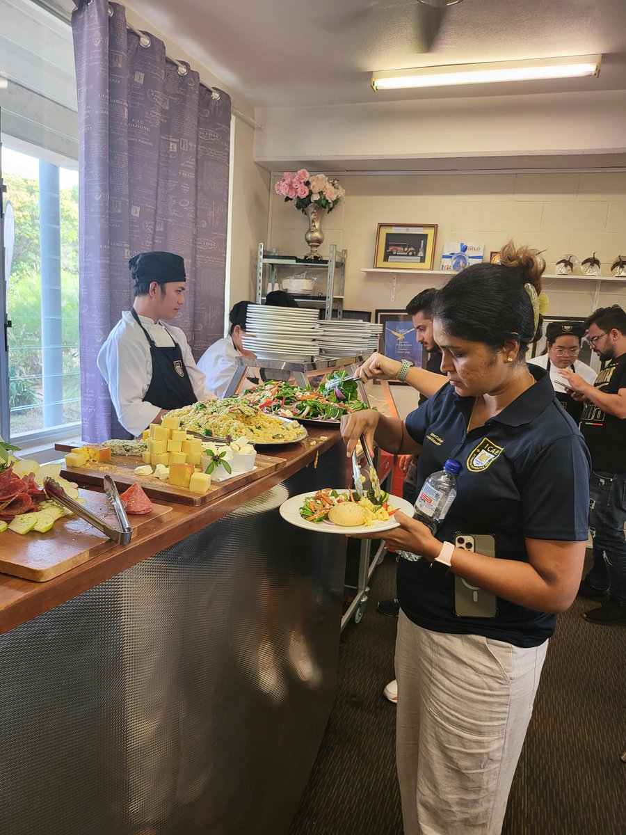 ICAEAustralia's tweet photo. tudying at ICAE is not just about learning, it's also about tasting? Today we're hosting a buffet session exclusively prepared by our brilliant Cert III Commercial Cookery students.  It's FREE for all ICAE students. Yes, free lunch isn't just a saying here, it's our tradition! https://t.co/EKLNpxPlja