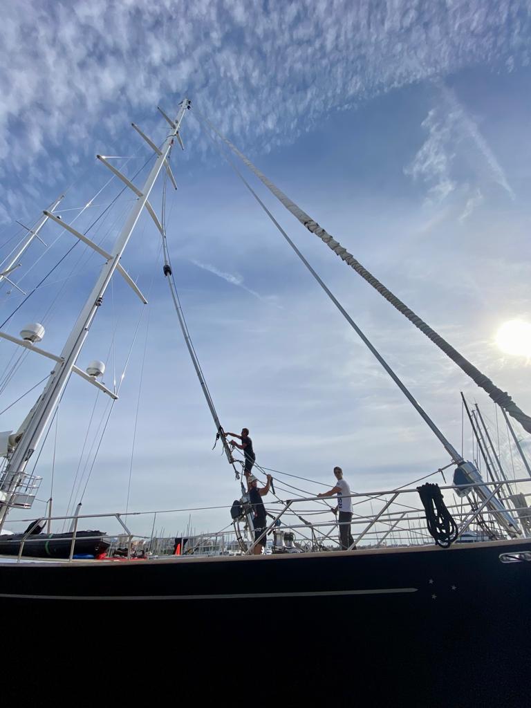 RSBRigging's tweet image. Great photos of the team as work on Parsifal continued.

Our expert riggers replaced her staysail foil section and re-stepped the foil.

russ@rsb-rigging.com +34 971 495 391

#rigginginpalma #parsifal #perininavi #perini #yachtrigging #staysail #superyacht #worldsbestyachtriggers