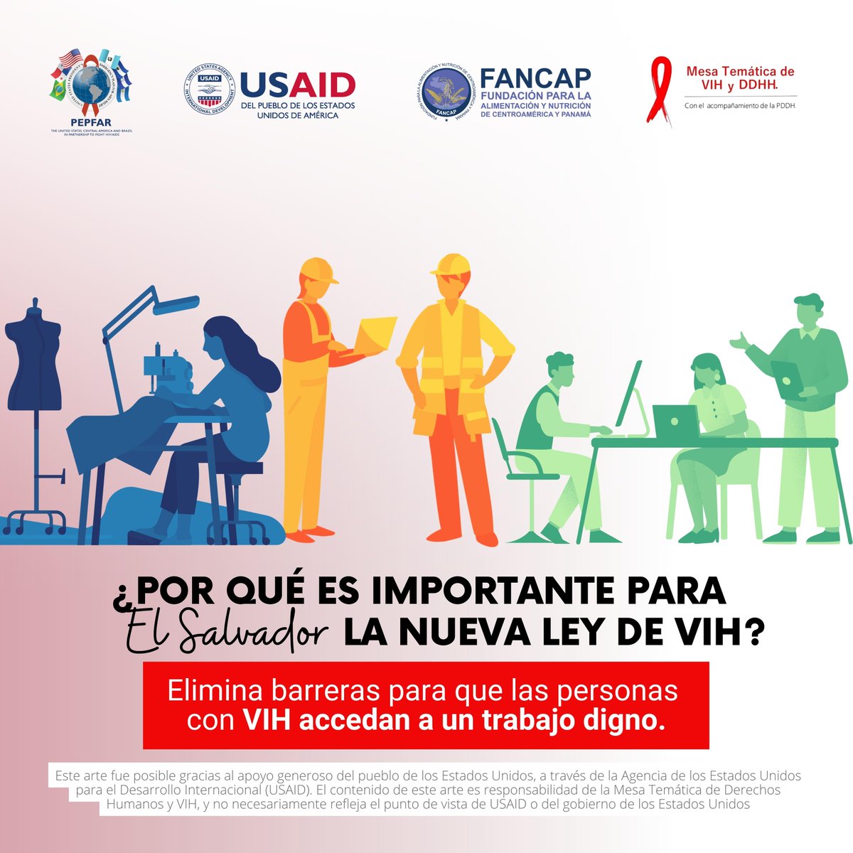 MesaVIHsv's tweet photo. 👋🏻ll Esta es la cuarta 4️⃣ razón por la cual se debe aprobar una nueva Ley de VIH en El Salvador, a partir del anteproyecto consensuado en el 2022.

Hacemos el llamado para actuar a la mayor brevedad posible 🙌🏻

#MesaTemáticaVIHyDDHH
👇🏻 https://t.co/UUqgKhHURz