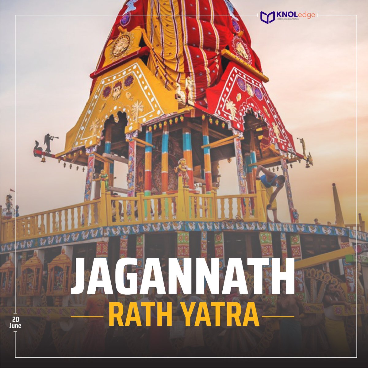 🌺Celebrate #RathYatra, the sacred festival associated with Lord Jagannath in Puri, Odisha. It's a divine journey as the deities embark on a procession of vibrant chariots.🪔 
Witness the historical significance and join the devotional experience. 
#LordJagannath #OdishaCulture