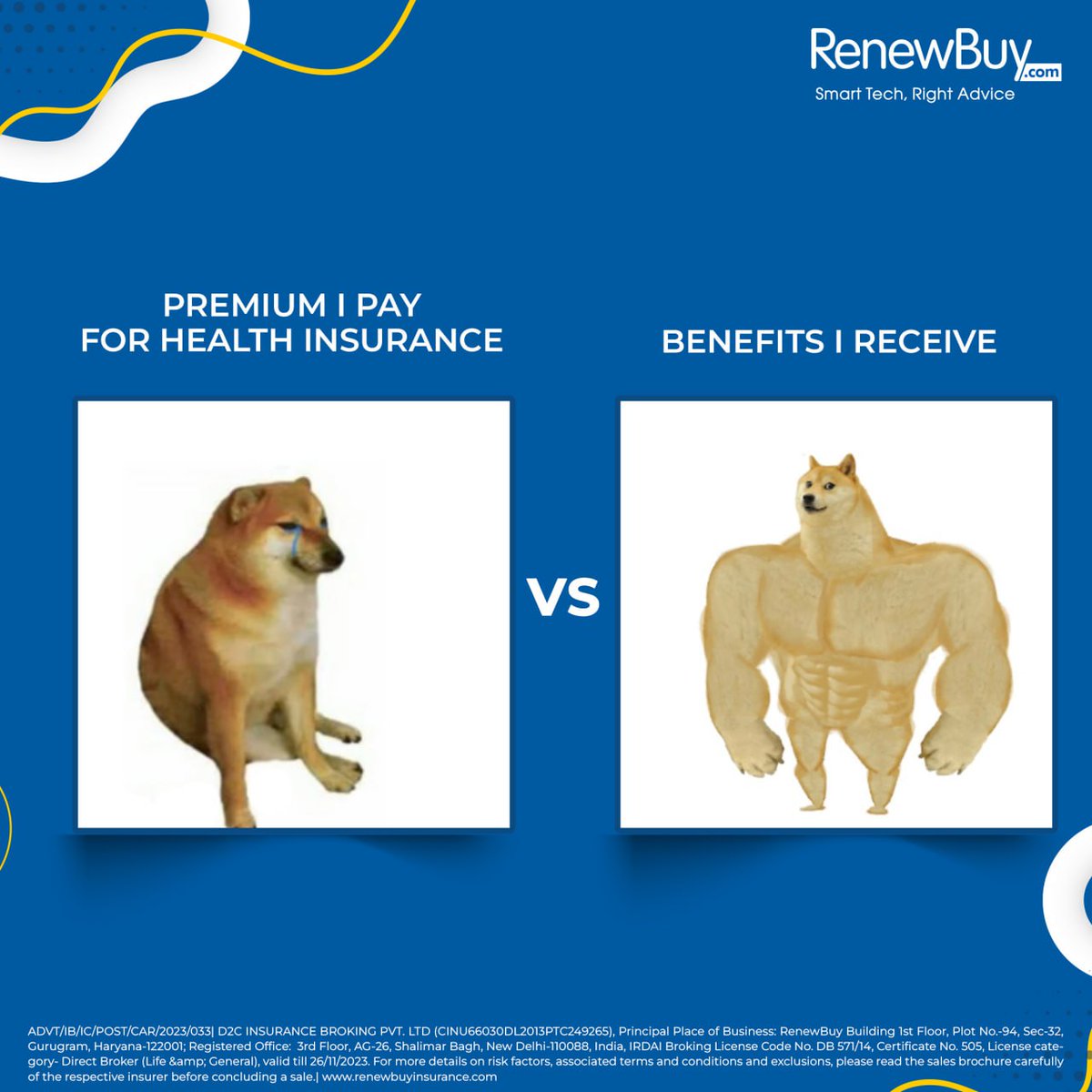 RenewBuy's tweet image. Experience the power of insurance with our POSP advisor.

Connect with them today: renewbuy.com

#insurance #meme #insurancememe #unprecedented #beprepared #financialsafety
