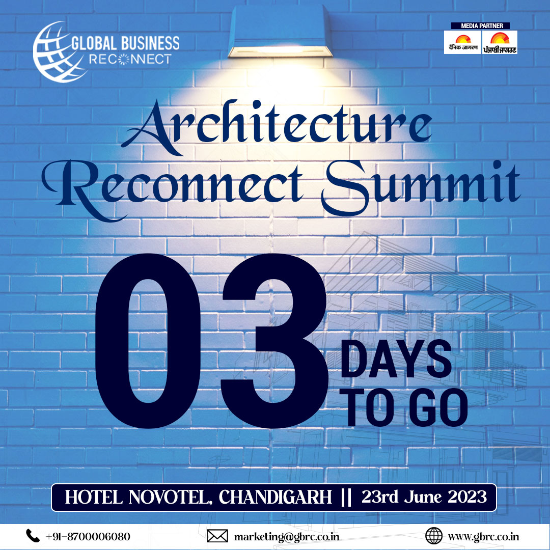 ONLY 3 DAYS TO GO!
No one likes #FOMO. Don’t miss your chance to join us for the Architecture Reconnect Summit.

See you at Novotel, Chandigarh on 23rd June 2023.
#architecturereconnectsummit #ars #gbrc #globalbusinessreconnect #b2bconference #wowawards #awardceremony #exhibition