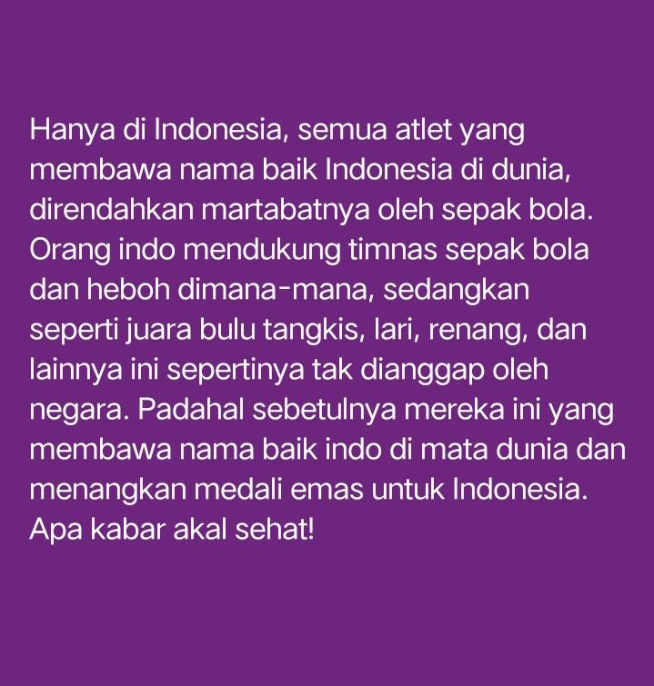 sama_sehend's tweet photo. Negara cari perhatian, ibarat kacang lupa kulit! @PSSI @KEMENPORA_RI https://t.co/ybhjWj8UjN