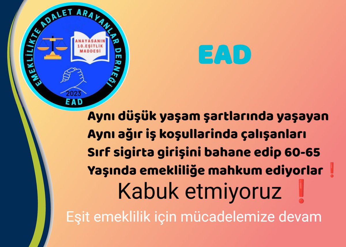 Mezarda emekli olmak istemiyoruz