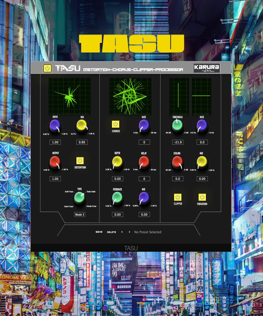 DJJordanRivera's tweet image. OUT NOW! OUT NOW! OUT NOW!
                          TASU
audiopluginshop.com/product/tasu-1…

#vst #au #audiosoftware #audioplugin #cubase #logicpro #ableton #studioone #Flstudio