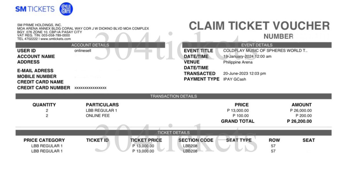 304tickets's tweet photo. — ticket purchasing assistance: coldplay music of spheres

✧ ticket secured: lbb reg 1

#304secured https://t.co/E8cKDRm1Hz