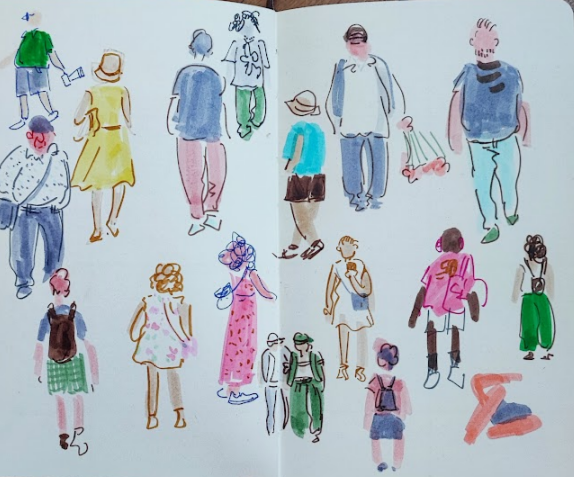 イラストメモ

①まず太いペンで服・肌・髪をざっと塗る
②濃い色のペンで輪郭をとる
③服の模様を描く←これを入れると絵が楽しくなる https://t.co/KvDAistzKn