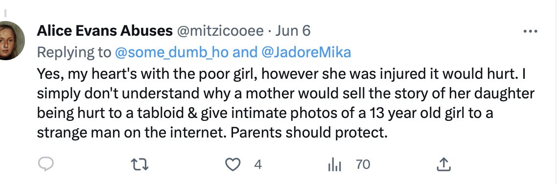 Doodledreeeeeam's tweet photo. @mitzicooee PARENTS SHOULD PROTECT THEIR KIDS FROM YOUR VICIOUS COUSIN, MORE LIKE. 

I do believe that is what Alice is trying to do. https://t.co/koi99TV4KE