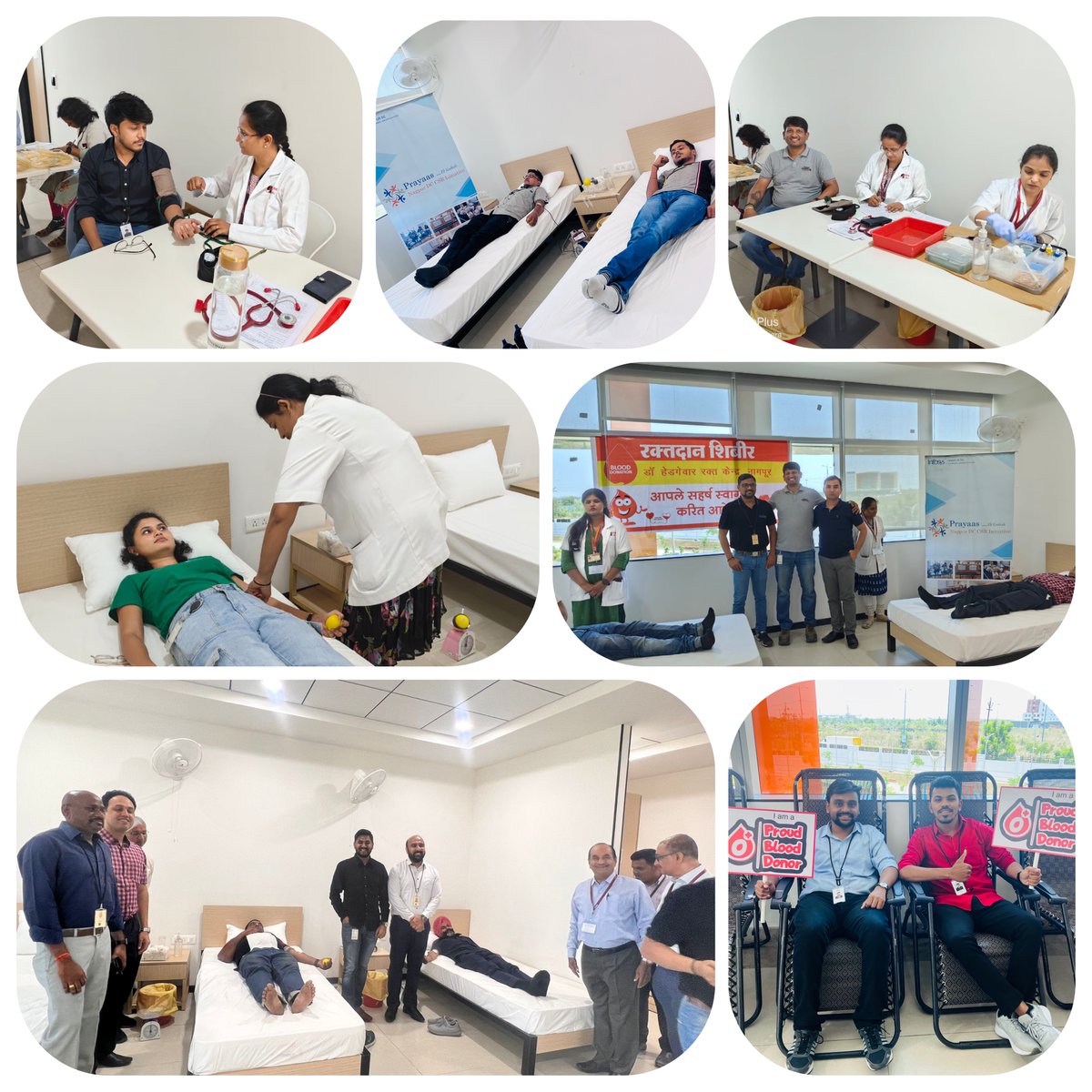 The appeal by Nagpur CSR Team – “Prayaas Ek Koshish” for Blood donation received an overwhelming response from Nagfoscions. A total of 125+ Nagfoscions came forward for this precious life-saving difference by selflessly participating in the Blood Donation camp. #InfosysNagpurDC