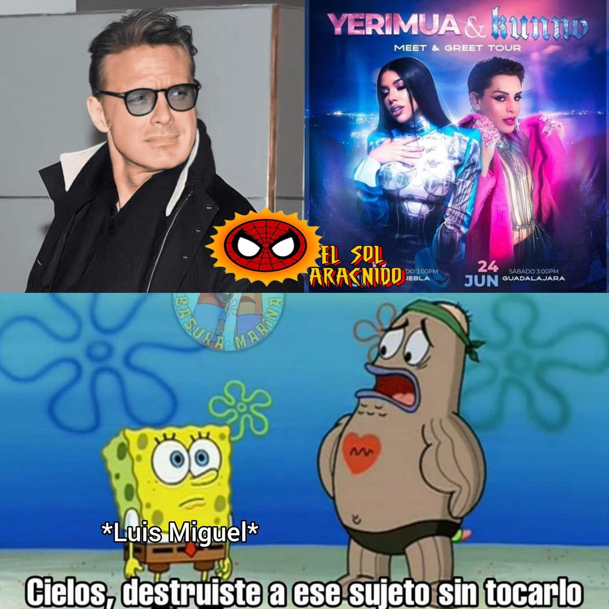 Bunny_Ceci_Kiu's tweet photo. Hace unas semanas le preguntaron a Kunno que si no le daba miedo que la gira de Luis Miguel opacara su tour con Yeri Mua, y él contestó :
"Tengo millones de seguidores en Tiktok y a un público que me ama, así que no tengo nada que envidiarle a Luis Miguel"
#NoProgres #LuisMiguel https://t.co/iHgoIZGP4m