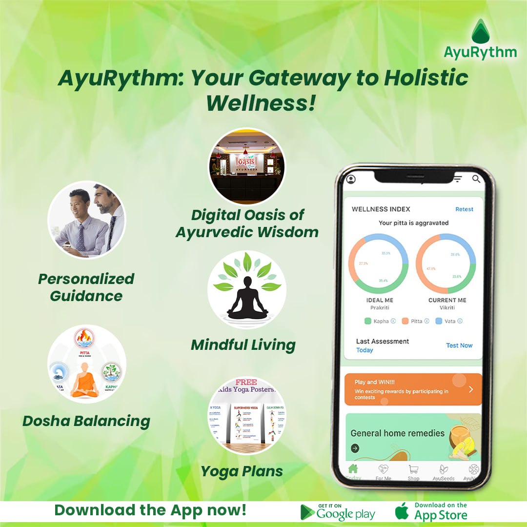 Unlock #balance and harmony with 🌿AyuRythm: embrace the #ancientwisdom of ayurveda for optimal well-being👍 and inner harmony.
📲 Install the App Now❗️
Android: bit.ly/3T6iW0a
IOS: apple.co/42dStlD
#RSaience #ayurveda #ayurvedalife #ayurvedafood #ayurvedaeveryday
