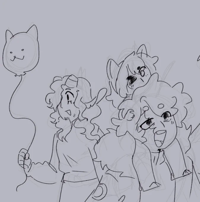 Jumpscare but I missed the family so I drew them
