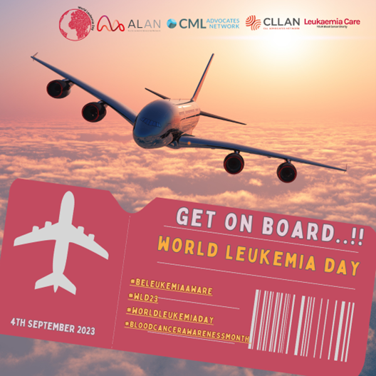 Get on board ! Don’t forget that 4thSeptember is #WorldLeukemiaDay and #BeLeukemiaAware !
#BeLeukemiaAware #WLD23 #WorldLeukemiaDay 
worldleukemiaday.org 
#BloodCancerAwarenessMonth #yourenotalone #WorldLeukemiaDay #Leukemia #PatientAdvocacy #september #getonboard